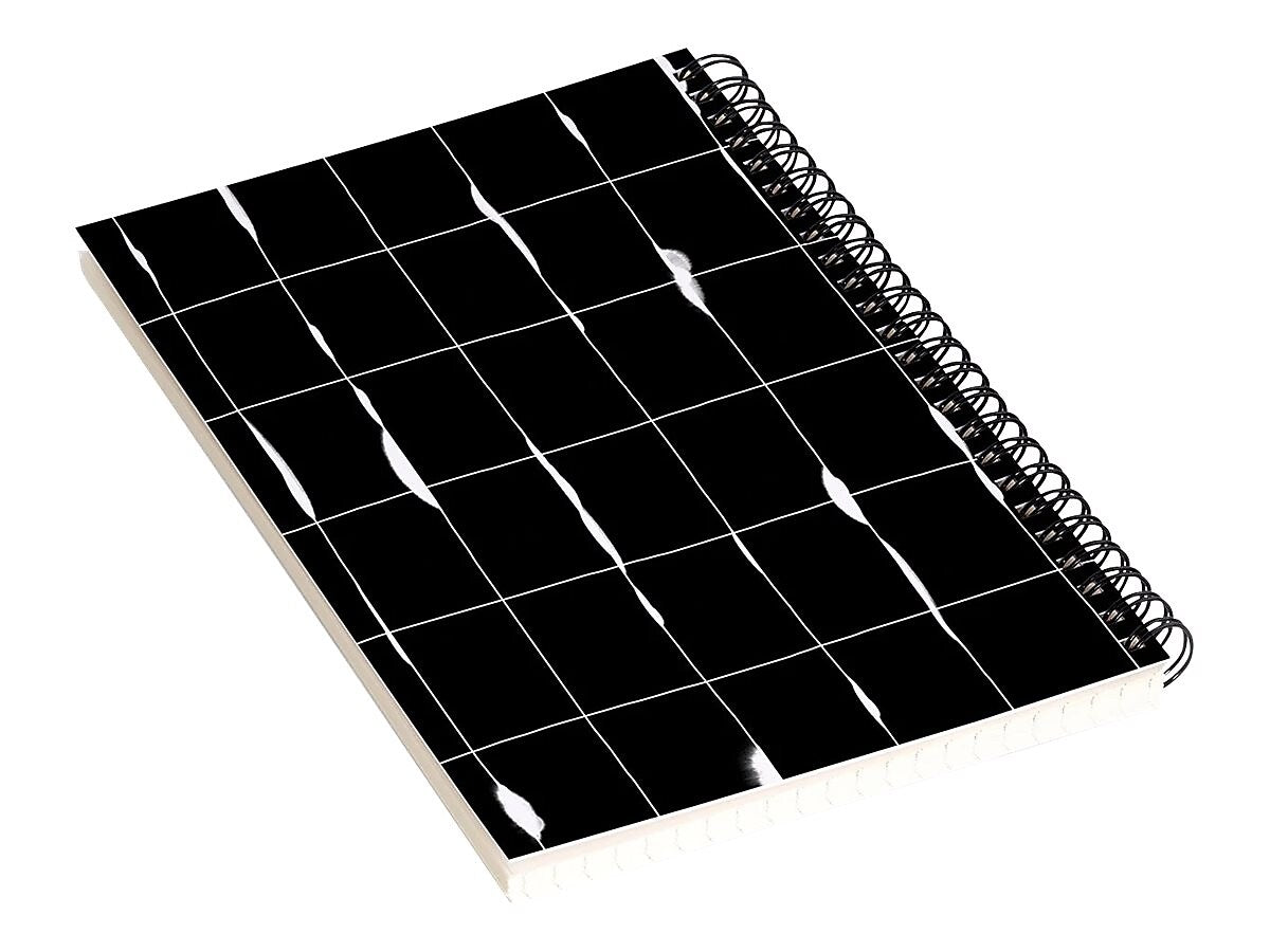DENY Designs Between the Lines by Iveta Abolina Notebook, 5.5" x 8.25", Dotted, 40 Sheets, Black/White (68195-nobs01)