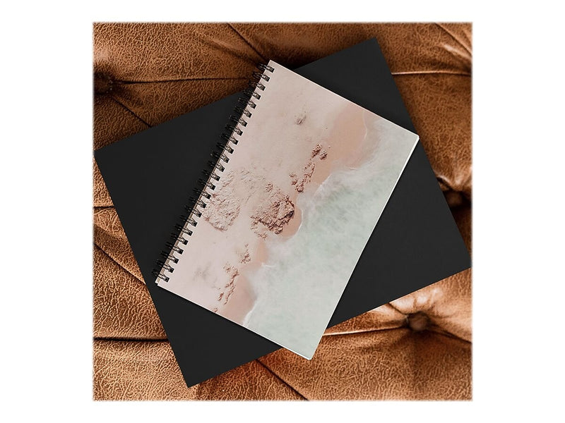 DENY Designs Beach Pink Champagne by Ingrid Beddoes Notebook, 5.5" x 8.25", Dotted, 40 Sheets, Multicolor