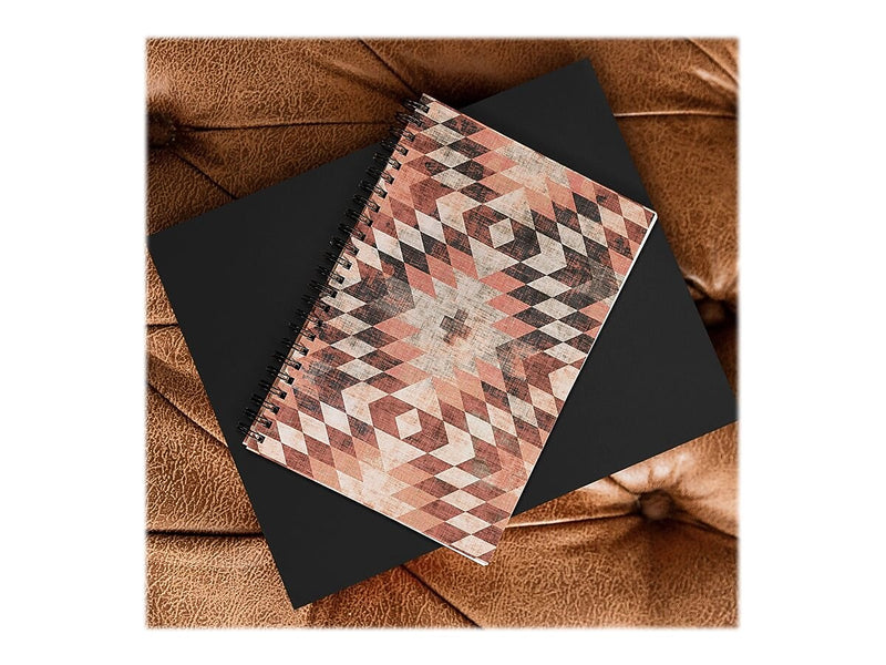 DENY Designs Native Coral Diamond by Holli Zollinger Notebook, 5.5" x 8.25", Dotted, 40 Sheets, Multicolor (67636-nobs01)