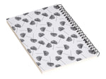 DENY Designs Woven Fan Palm In Gray by Little Arrow Design Co Notebook, 5.5" x 8.25", Dotted, 40 Sheets, White (69675-nobs01)