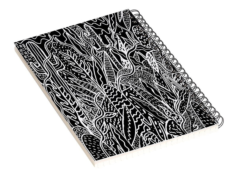 DENY Designs The Garden by Kris Tate Professional Notebooks, 5.5" x 8.25", Dotted, 40 Sheets, Black (58293-NOBS01)