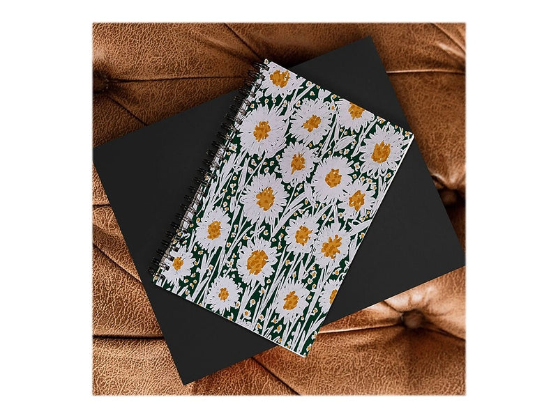 DENY Designs Daisy Pattern by Alisa Galitsyna Professional Notebooks, 5.5" x 8.25", Dotted, 40 Sheets, Multicolor (74701-NOBS01)