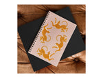 DENY Designs Leopard Race Pink by Megan Galante Professional Notebooks, 5.5" x 8.25", Dotted, 40 Sheets, Pink (72874-NOBS01)