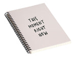 DENY Designs This Moment Right Now by Urban Wild Studio Notebook, 5.5" x 8.25", Dotted, 40 Sheets, Pink (70945-nobs01)