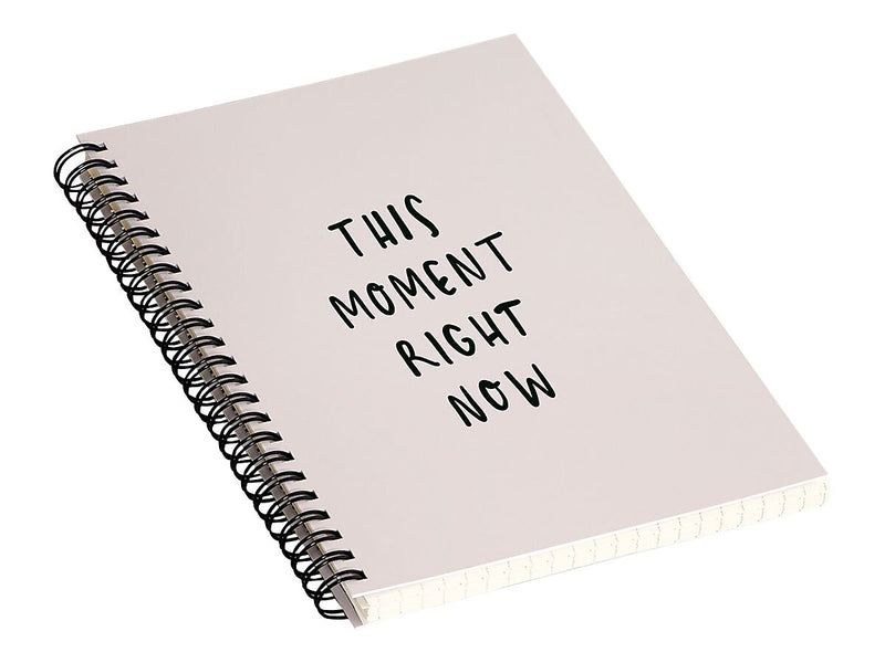 DENY Designs This Moment Right Now by Urban Wild Studio Notebook, 5.5" x 8.25", Dotted, 40 Sheets, Pink (70945-nobs01)