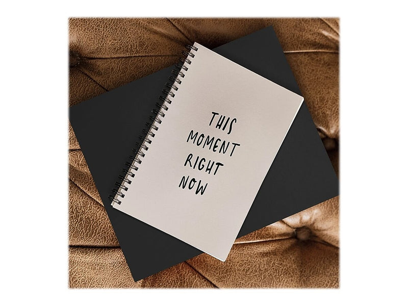 DENY Designs This Moment Right Now by Urban Wild Studio Notebook, 5.5" x 8.25", Dotted, 40 Sheets, Pink (70945-nobs01)