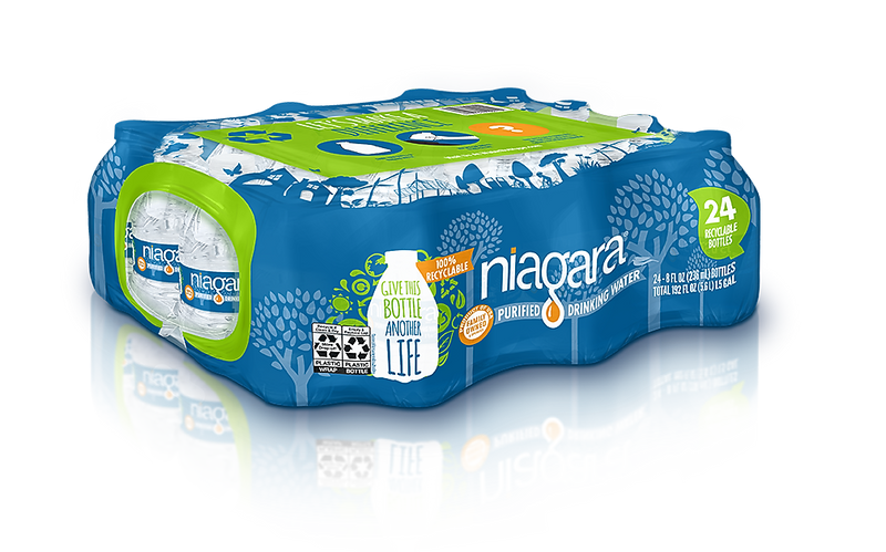 True Clear Purified Bottled Water, 8 oz., 24/Carton (TC54595)