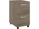Bush Business Furniture Studio C 2-Drawer Mobile Vertical File Cabinet, Letter/Legal Size, Lockable, Modern Hickory (SCF116MHSU)