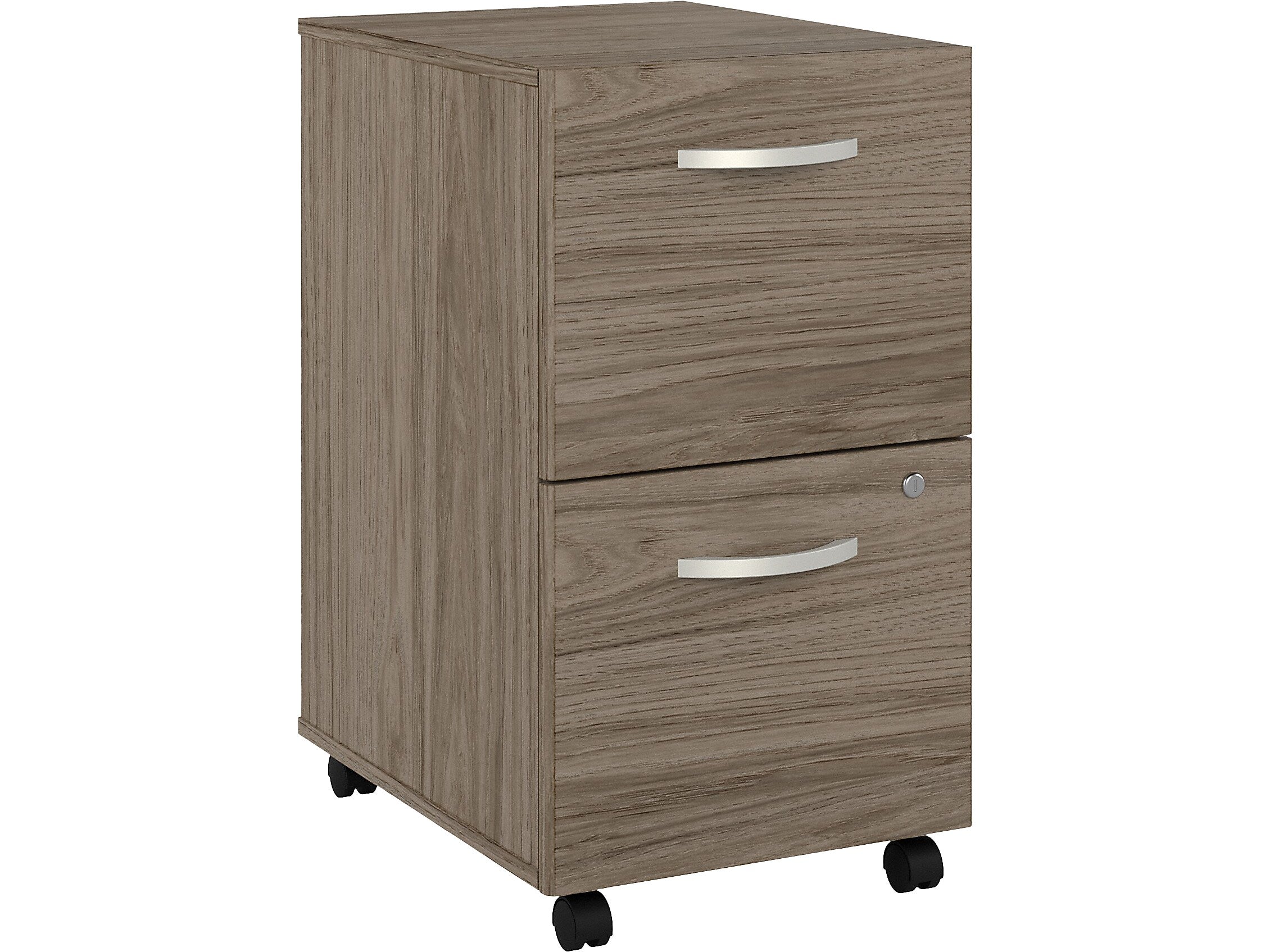 Bush Business Furniture Studio C 2-Drawer Mobile Vertical File Cabinet, Letter/Legal Size, Lockable, Modern Hickory (SCF116MHSU)