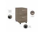 Bush Business Furniture Studio C 2-Drawer Mobile Vertical File Cabinet, Letter/Legal Size, Lockable, Modern Hickory (SCF116MHSU)