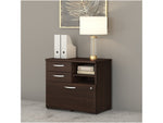 Bush Business Furniture Studio C Office Storage Cabinet with Drawers and Shelves, Black Walnut (SCF130BWSU)