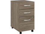 Bush Business Furniture Studio C 3-Drawer Mobile Vertical File Cabinet, Letter/Legal Size, Lockable, Modern Hickory (SCF216MHSU)