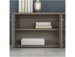 Bush Business Furniture Studio C Low Storage Cabinet with Doors and Shelves, Modern Hickory (SCS160MH)