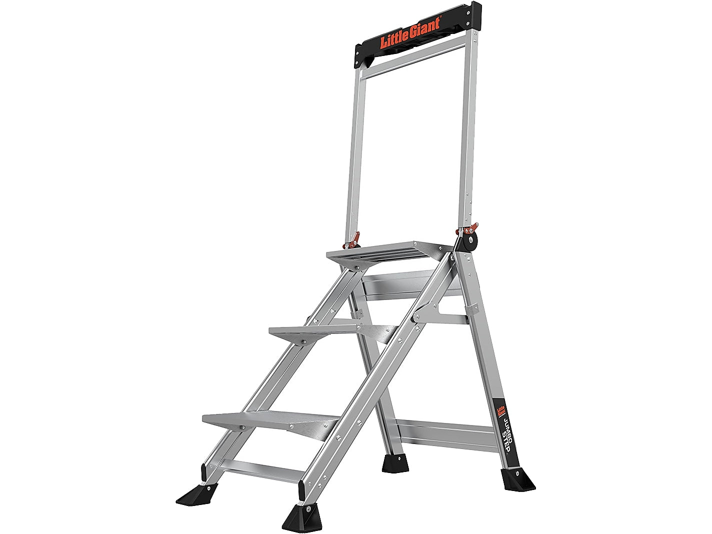 Little Giant Ladders Jumbo Step Aluminum Step Ladder, 375 lb Capacity (11903)