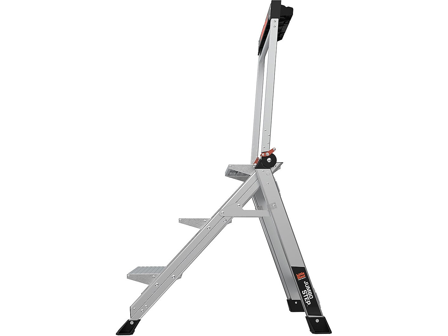 Little Giant Ladders Jumbo Step Aluminum Step Ladder, 375 lb Capacity (11903)
