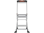 Little Giant Ladders Jumbo Step Aluminum Step Ladder, 375 lb Capacity (11903)