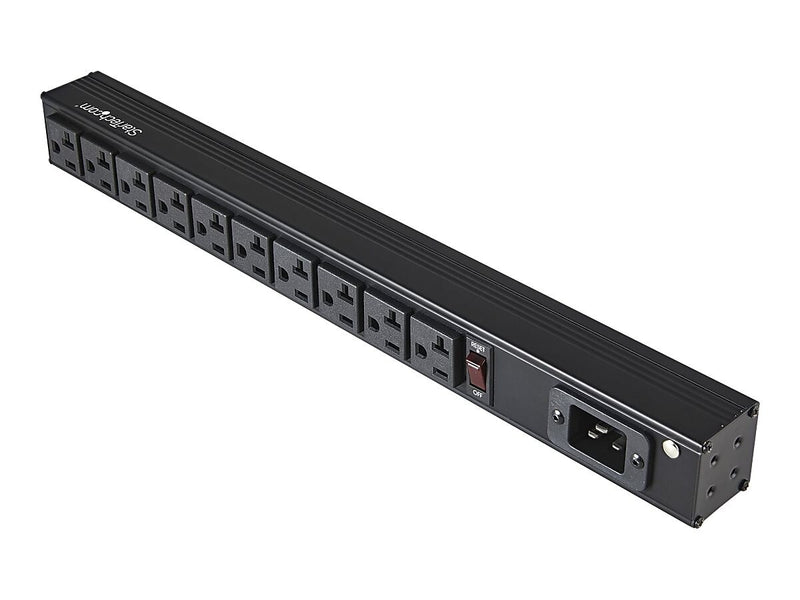 StarTech 10-Outlet Power Strip, 8', Black (RKPW101920)