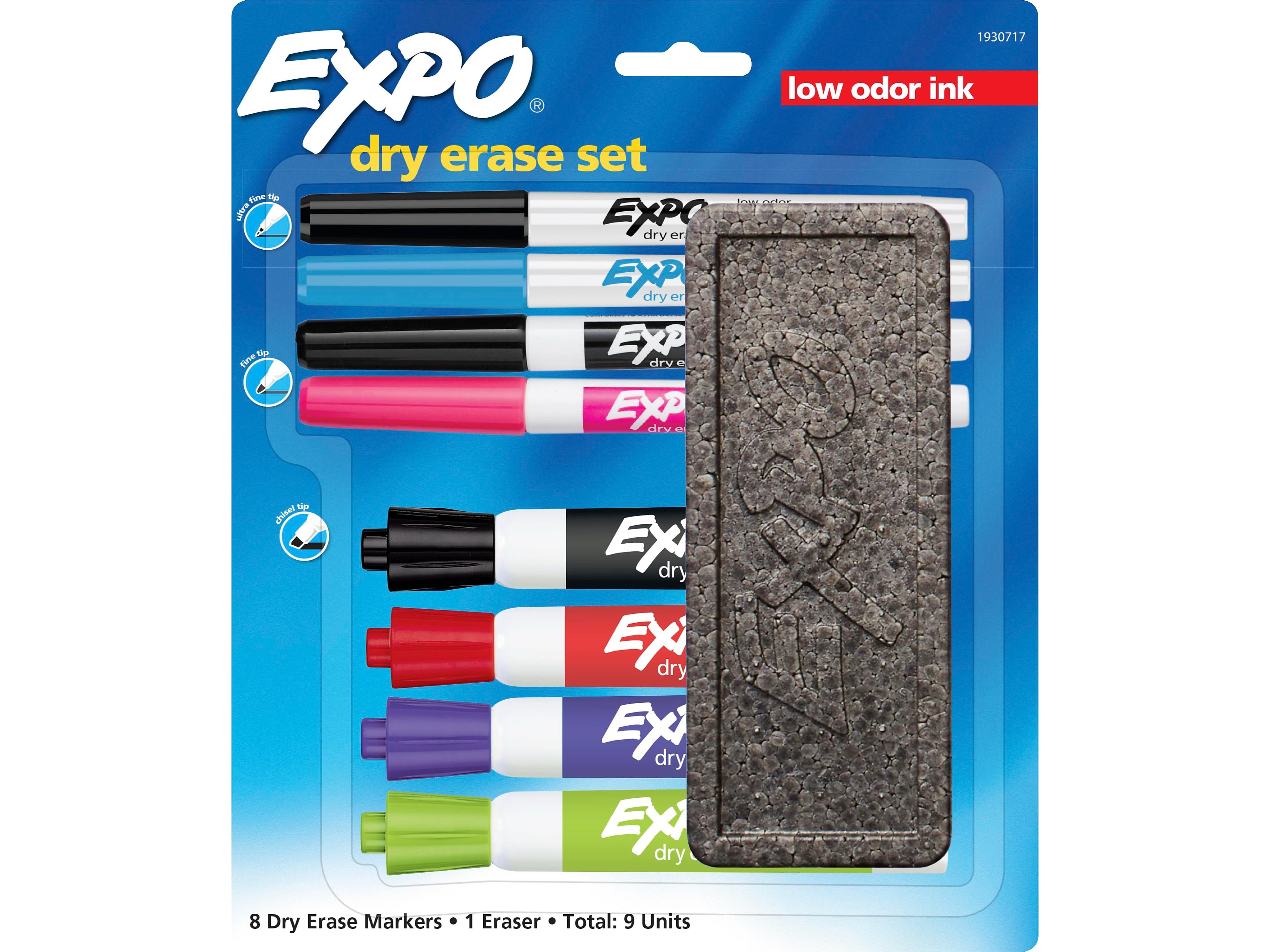 Expo Dry Erase Starter Set/Kit, Assorted Tips, Assorted Colors (1930717)