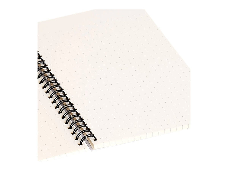 DENY Designs Work for What You Want by Phirts Professional Notebooks, 5.5" x 8.25", Dotted, 40 Sheets, White (69196-NOBS01)