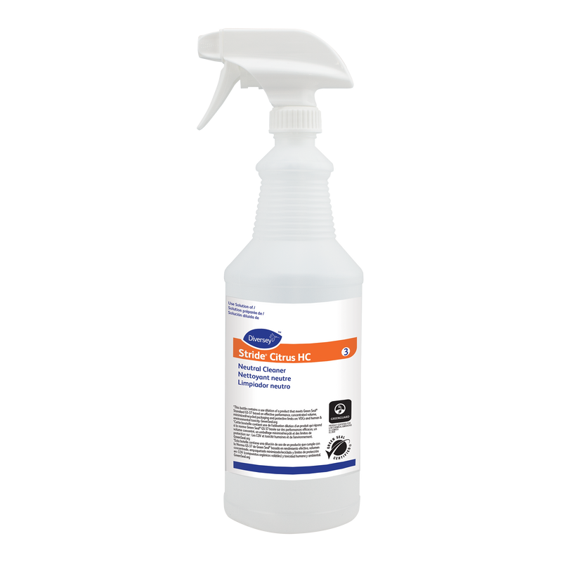 PBI Stride Citrus HC NC #3 32 oz. Spray Bottle with Trigger, Natural, 6/Carton (9D939053A-6X)