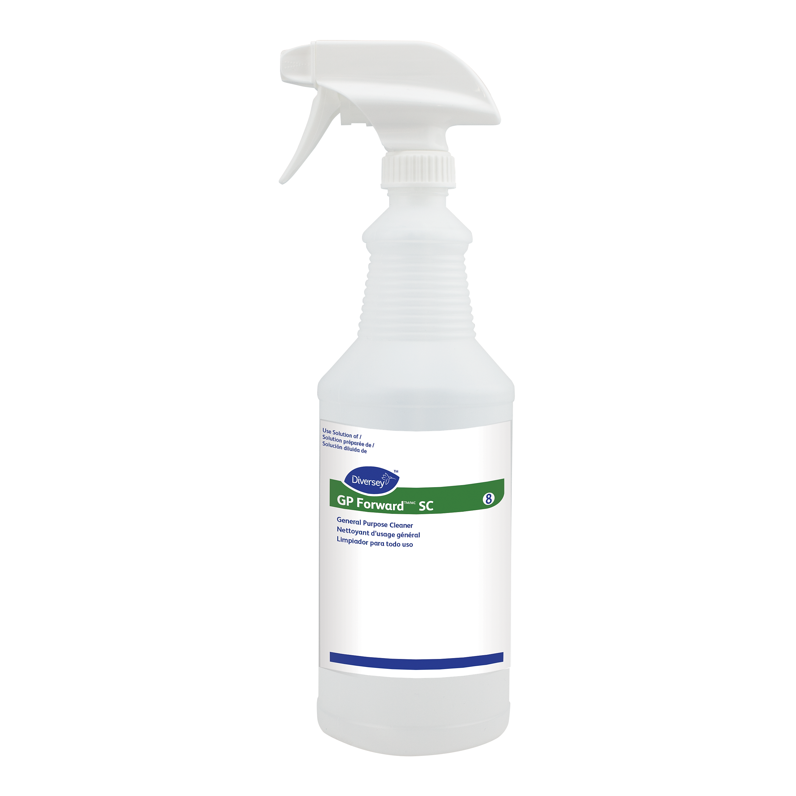PBI GP Forward #8 32 oz. Spray Bottle with Trigger, Natural, 6/Carton (9D939042-6X)