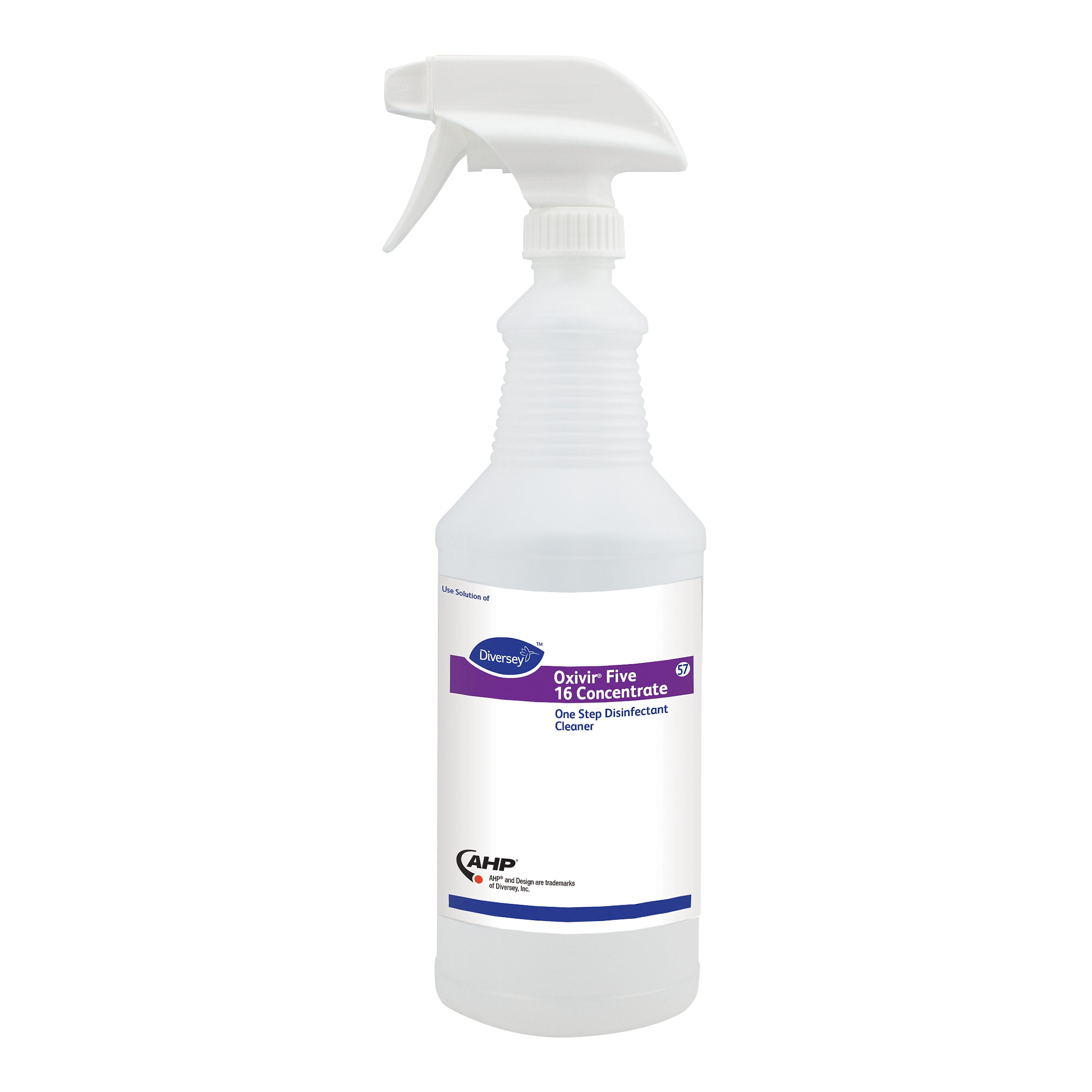 PBI Oxivir Five 16 #57 32 oz. Spray Bottle with Trigger, Natural, 6/Carton (9D1222663-6X)