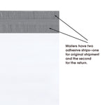 Returnable Poly Mailers, White, 12" x 15-1/2", 100/Case