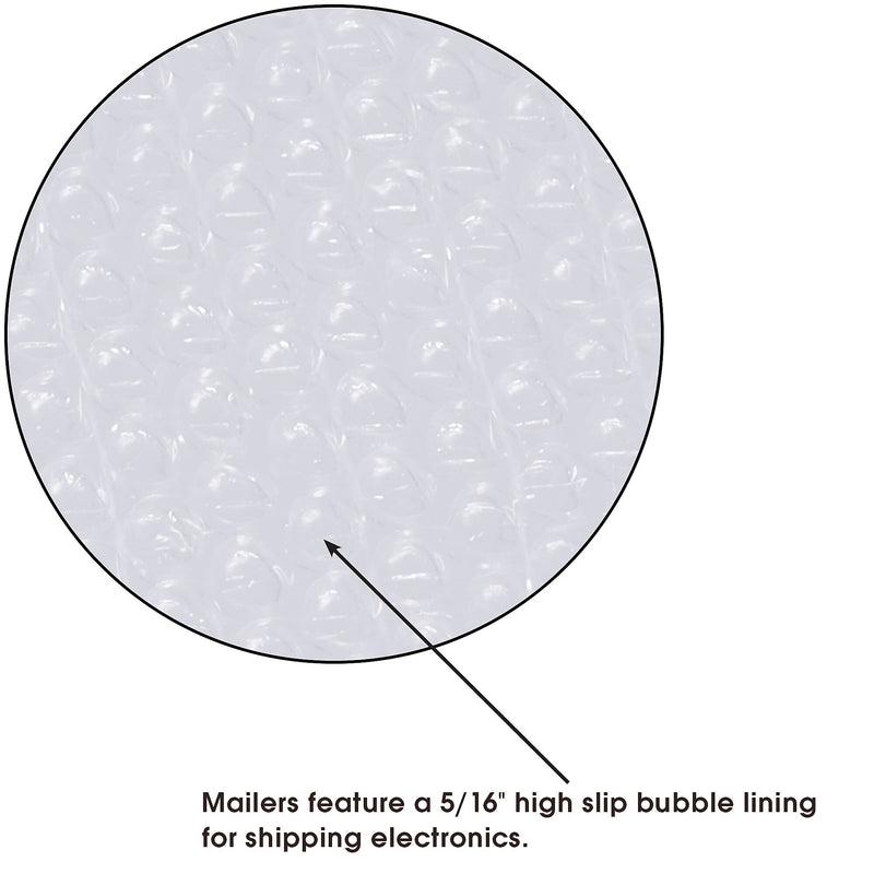 9.5" x 14.5" Self-Sealing Bubble Mailer, #4, White, 50/Carton (B922)