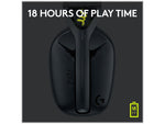 Logitech G435 LIGHTSPEED Bluetooth Over-the-Ear Gaming Headset, Black (981-001049)