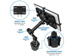 Mount-It! Cup Holder MI-7321 Tablet ELD Mount, Black