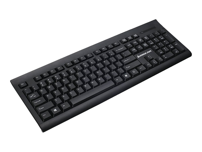 IOGEAR Long Range Wireless Ergonomic Keyboard and Mouse Combo, Black (GKM552RB)