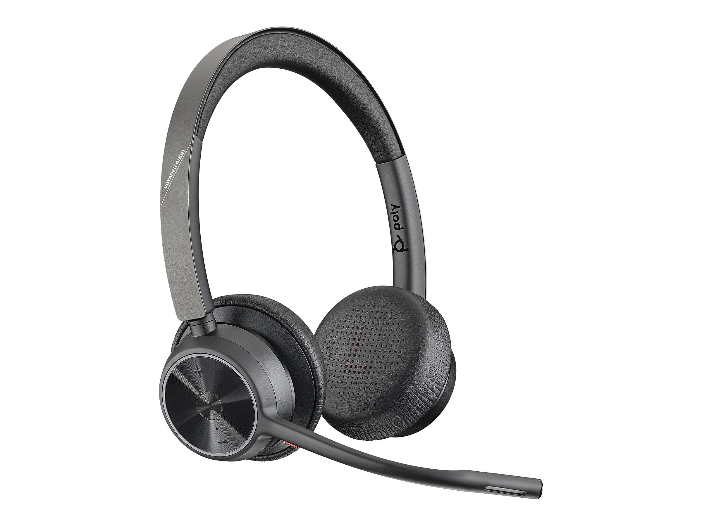 Poly Voyager 4300 UC Series 4320 Bluetooth On Ear Computer Headset (76U50AA)
