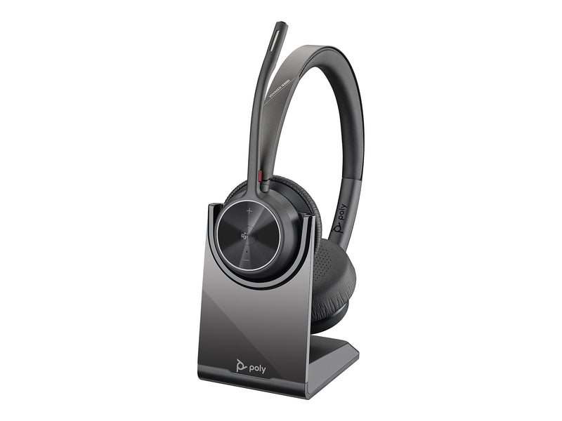 Poly Voyager 4300 UC Series 4320 Bluetooth On Ear Computer Headset (77Z32AA)