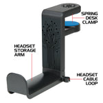 ENHANCE ENUNHPM100BKEW Gaming Headphone Mount, Black