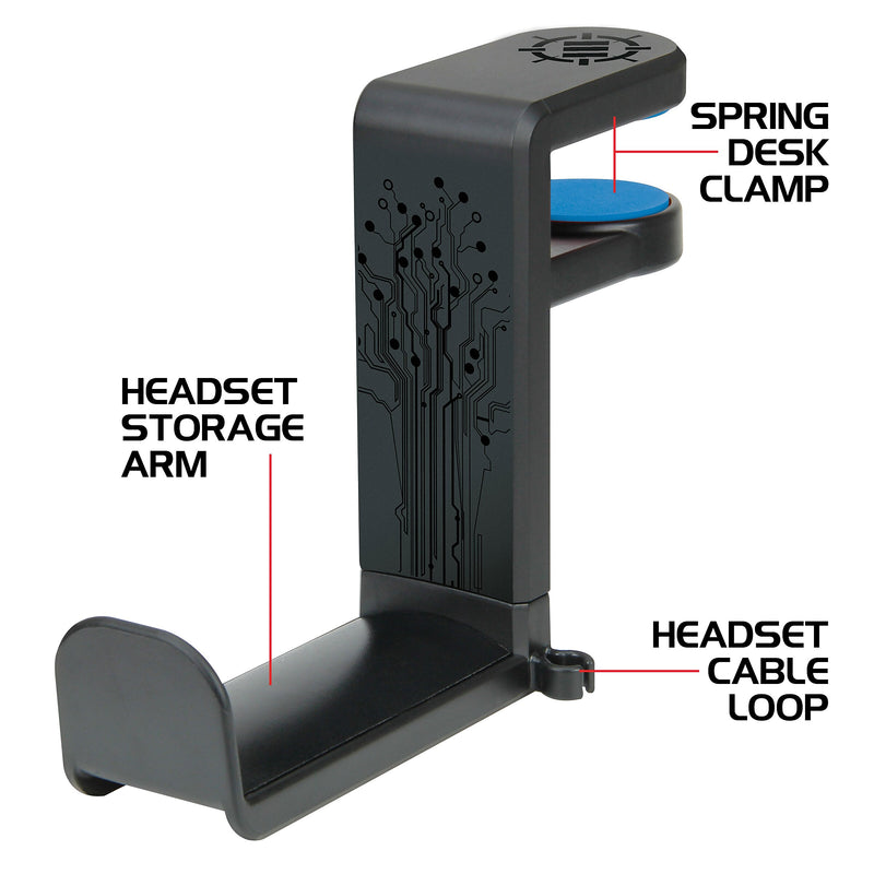 ENHANCE ENUNHPM100BKEW Gaming Headphone Mount, Black