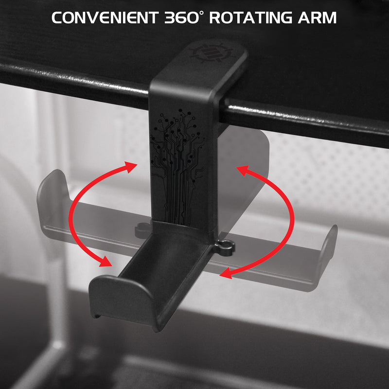 ENHANCE ENUNHPM100BKEW Gaming Headphone Mount, Black