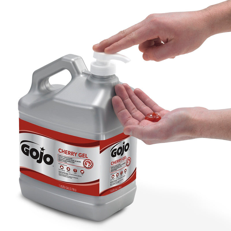GOJO Cherry Gel Pumice Hand Soap, 1 gal.,2/Carton (2358-02)