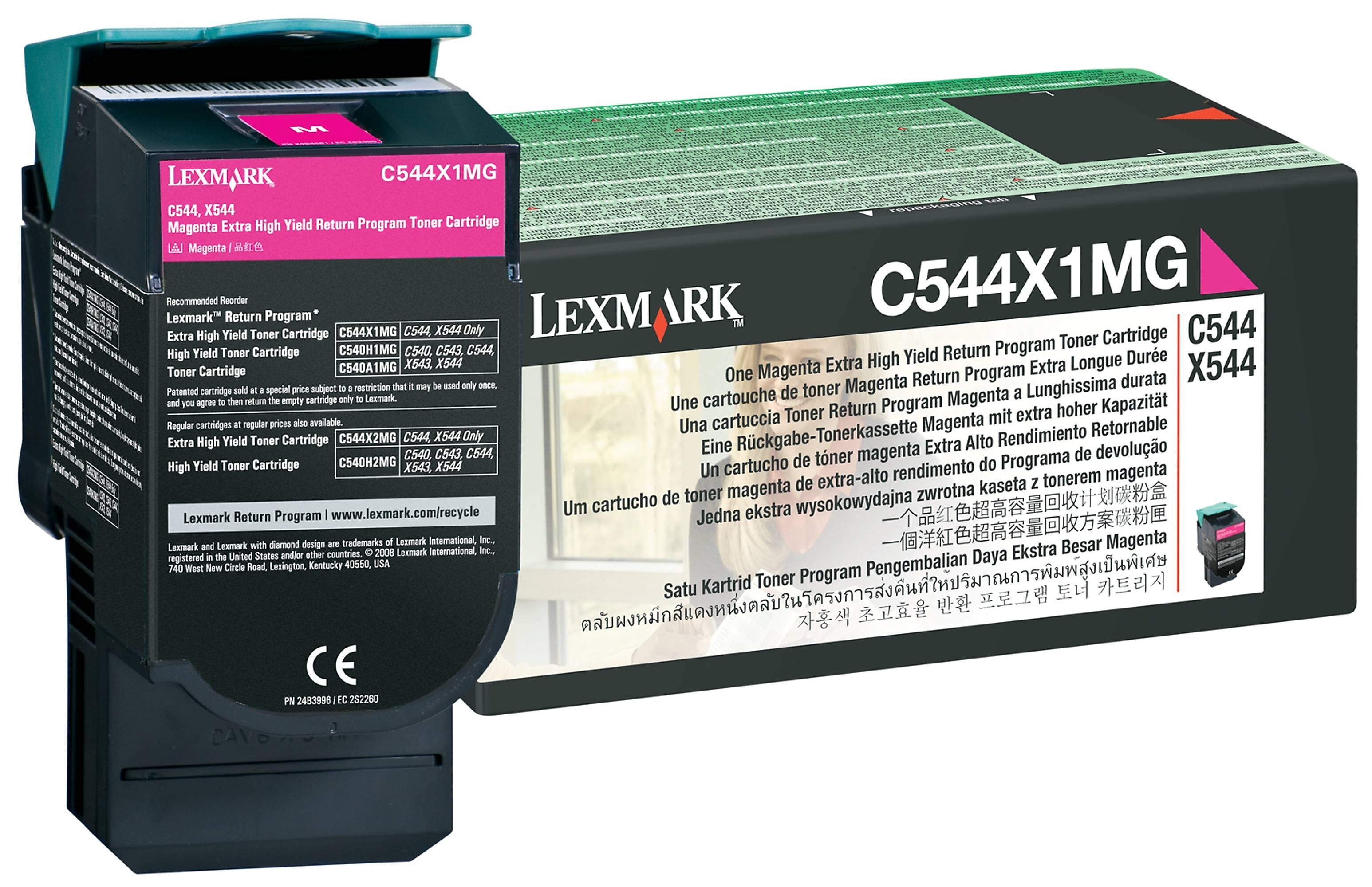 Lexmark C544 Magenta Extra High Yield Toner Cartridge