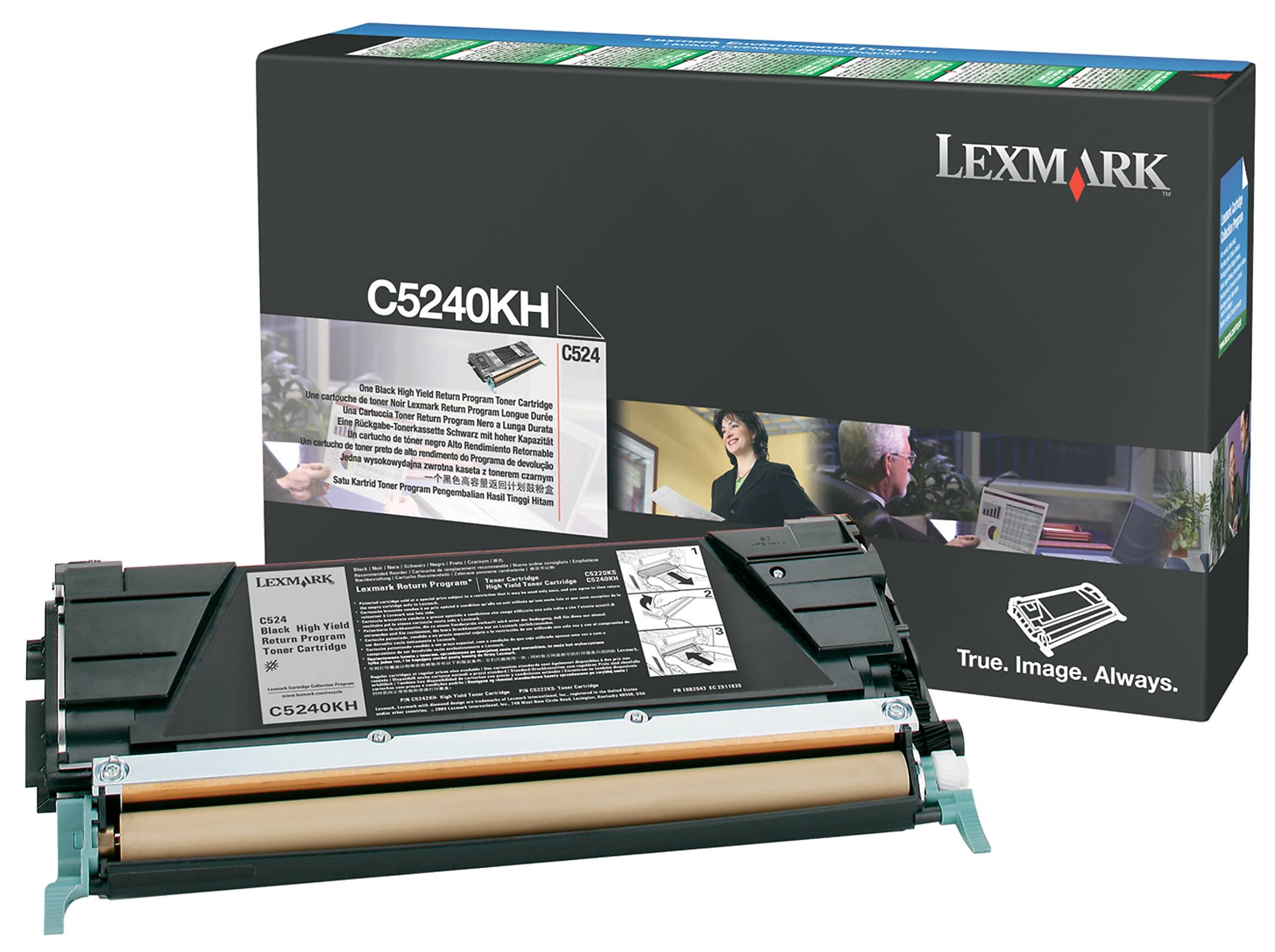 Lexmark C5240KH Black High Yield Toner Cartridge