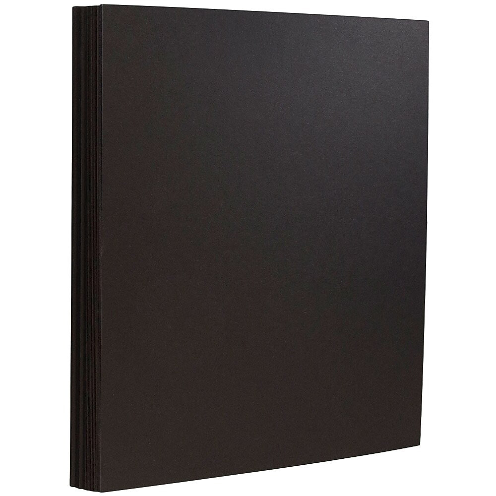 JAM Paper 65 lb. Cardstock Paper, 8.5" x 11", Black, 50 Sheets/Pack (64431263)