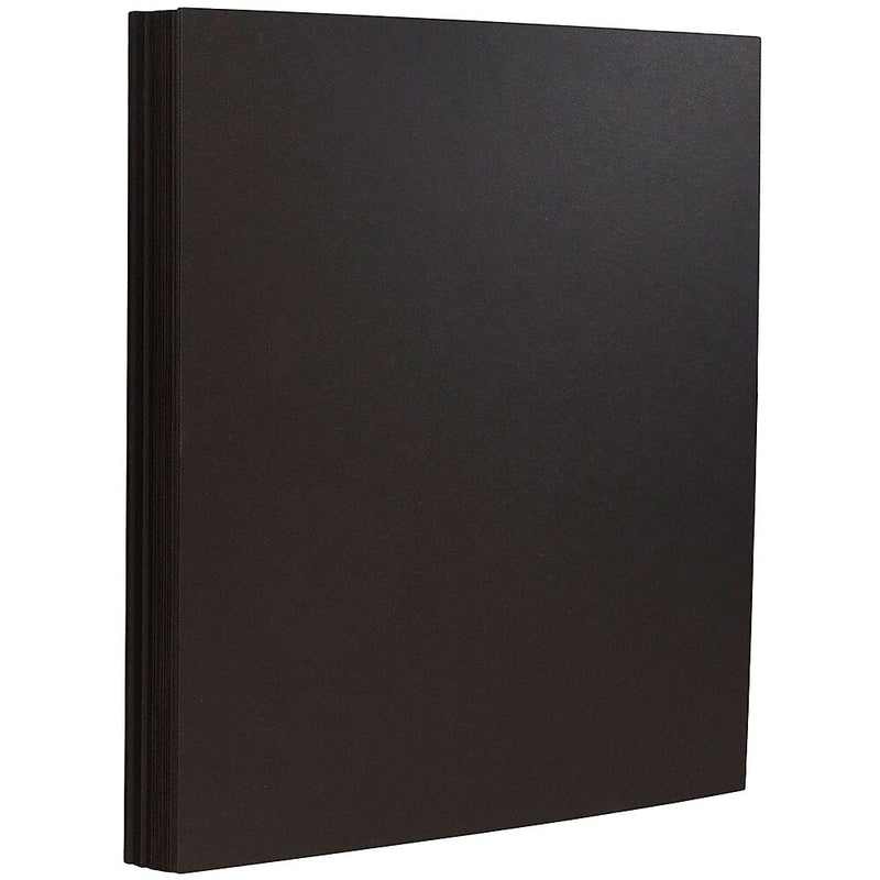 JAM Paper 65 lb. Cardstock Paper, 8.5" x 11", Black, 50 Sheets/Pack (64431263)