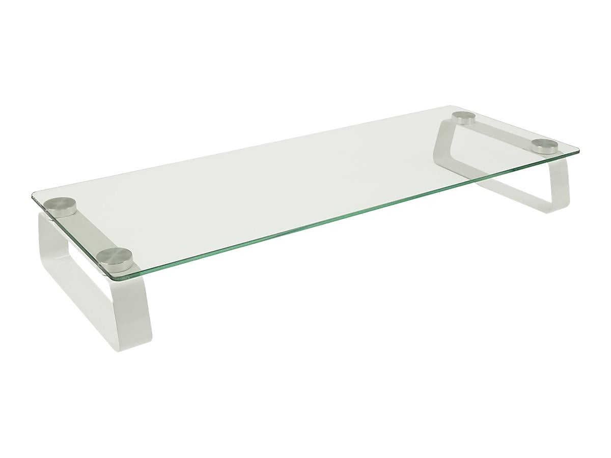 Mount-It! Monitor Stand, Clear/Silver (MI-7262-DS)