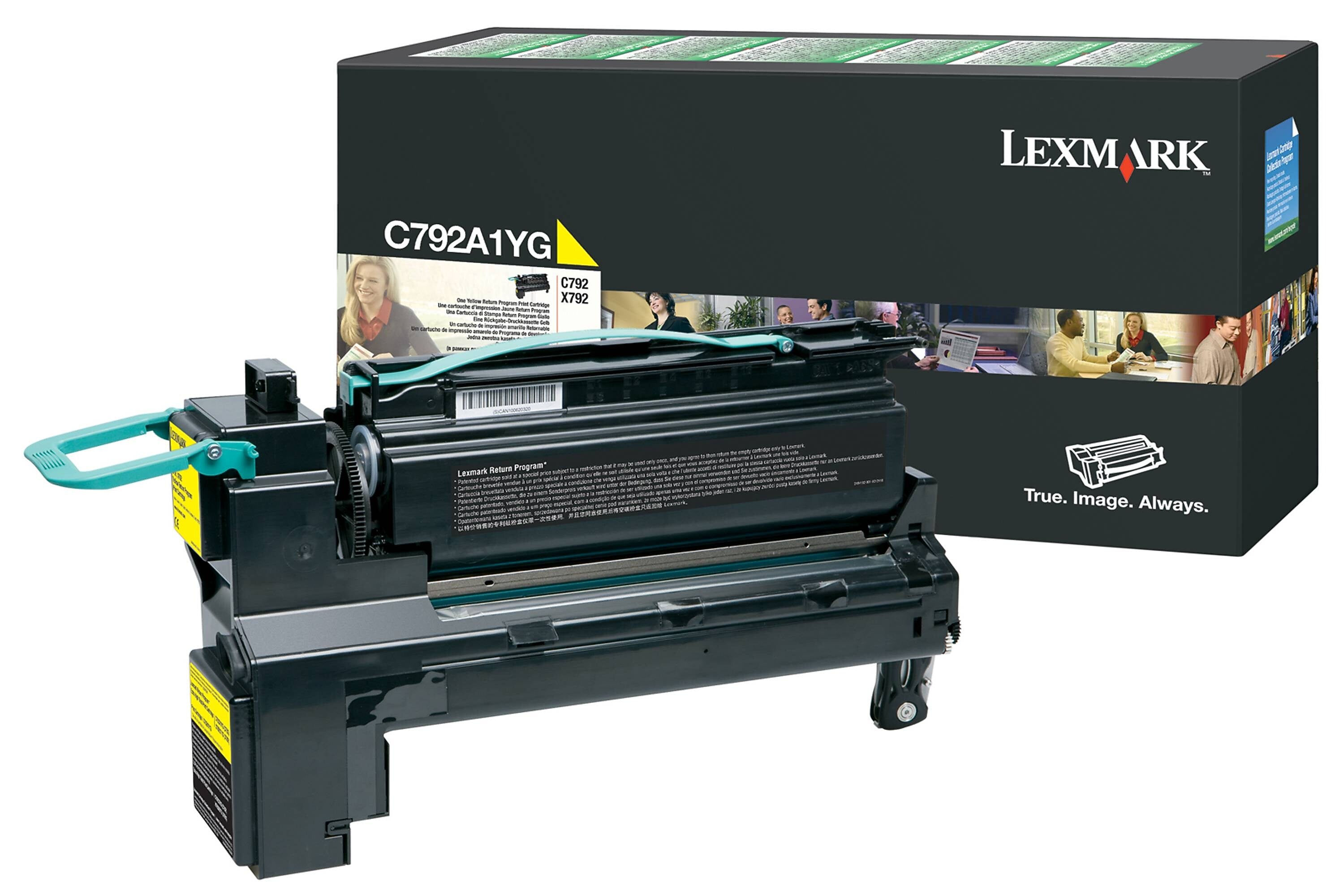 Lexmark C792A1YG Yellow Standard Yield Toner Cartridge