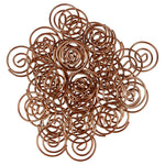 JAM Paper Circular Small Paper Clips, Rose Gold, 2 Packs of 50 (21832061B)