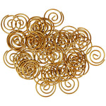 JAM Paper Circular Small Paper Clips, Gold, 2 Packs of 50 (21832062B)