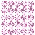 JAM Paper Circular Small Paper Clips, Hot Pink Fuchsia, 2 Packs of 50 (2187136B)