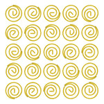 JAM Paper Circular Small Paper Clips, Yellow, 2 Packs of 50 (2187140B)