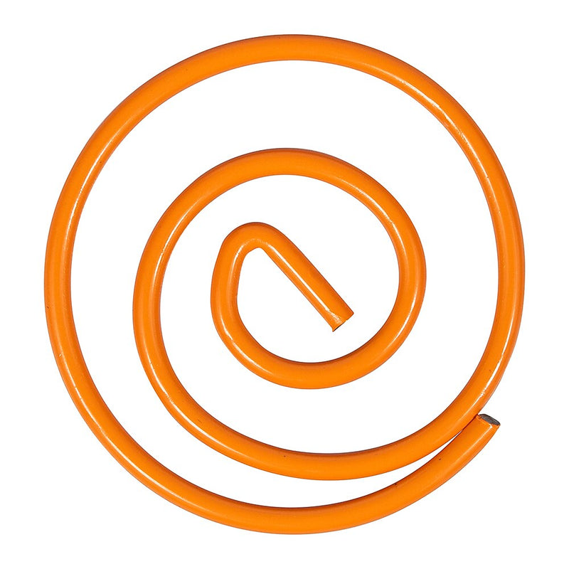 JAM Paper Colored Circular Paper Clips, Round Paperclips, Orange, 2 Packs of 50 (21827540B)