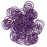 JAM Paper Colored Circular Paper Clips, Round Paperclips, Purple, 2 Packs of 50 (2187137B)