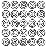 JAM Paper Colored Circular Paper Clips, Round Paperclips, Black, 2 Packs of 50 (2187133B)
